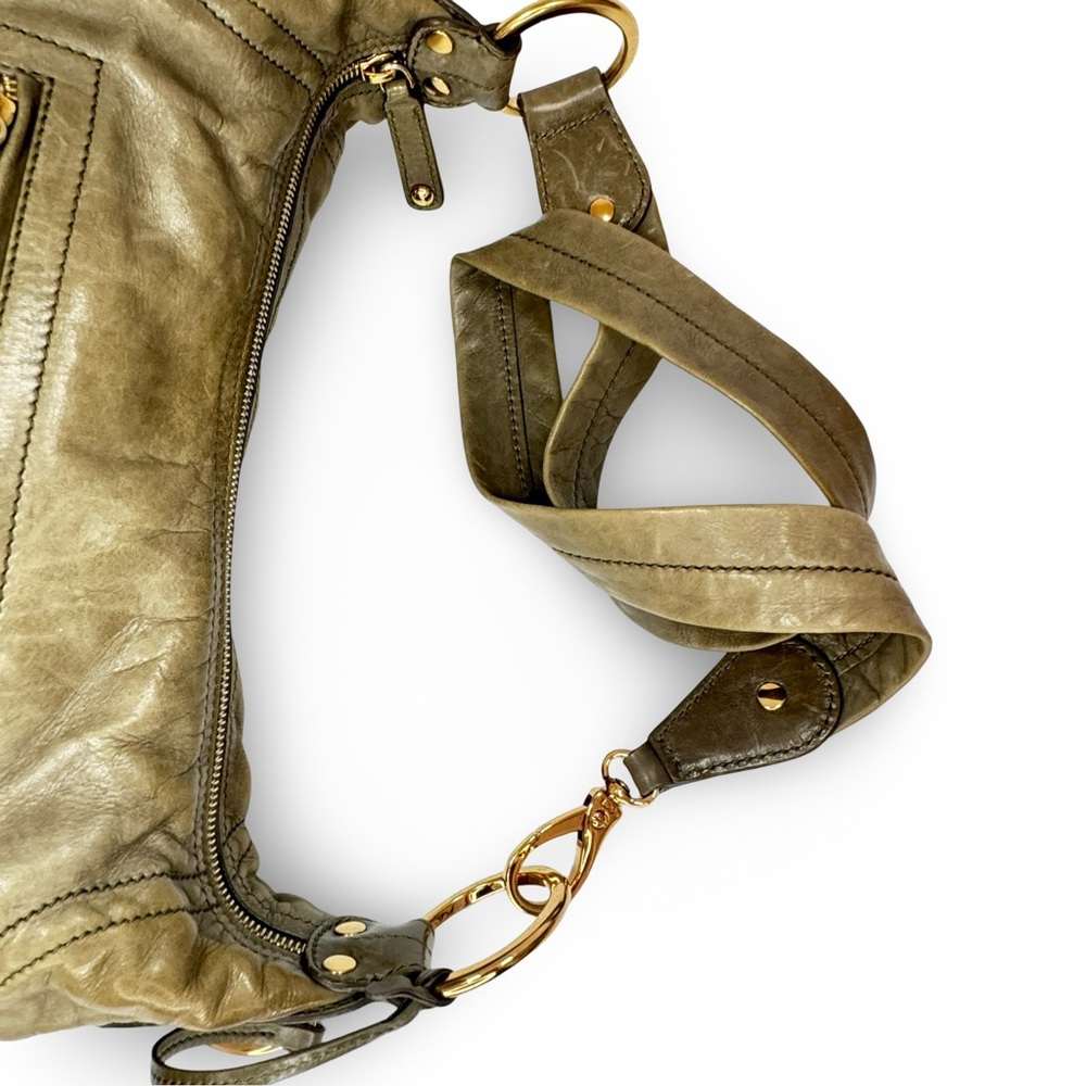 TOD'S Tan Leather Shoulder Bag - Picture 4 of 14